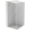 Mexen Lunar hinged shower enclosure left 80 x 80 cm, transparent, gold - 834-080-080-50-00-L