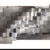 Mexen Lunar right opening shower cabin 90 x 70 cm, transparent, brushed nickel - 834-090-070-97-00-P