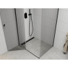 Mexen Roma pivot shower cabin 70 x 110 cm, transparent, black - 854-070-110-70-00