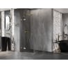 Mexen Lunar shower enclosure left-hinged 100 x 100 cm, transparent, gold - 834-100-100-50-00-L