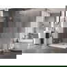 Mexen Lunar T left pivot shower cabin 135 x 70 cm, transparent, chrome - 834T-135-070-01-00-L