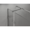 Mexen Lunar T Left Hinged Shower Enclosure 130 x 80 cm, Transparent, Chrome - 834T-130-080-01-00-L