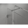Mexen Lunar T Left Hinged Shower Enclosure 130 x 80 cm, Transparent, Chrome - 834T-130-080-01-00-L