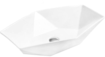 Mexen Elena above-counter sink 63 x 41 cm, white - 21476300