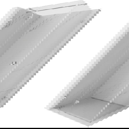 Mexen Lunar T shower enclosure hinged left 130 x 120 cm, transparent, chrome - 834T-130-120-01-00-L