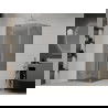 Mexen Roma hinged shower cubicle 70 x 70 cm, Graphite, Chrome - 854-070-070-01-40