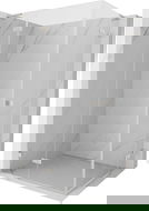 Mexen Lunar L Duo left hinged shower enclosure 120 x 80 cm, transparent, brushed nickel - 834L-120L-080P-97-00