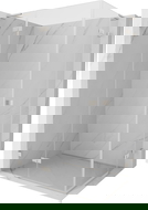 Mexen Lunar L Duo swing shower enclosure left 120 x 100 cm, transparent, brushed nickel - 834L-120L-100P-97-00