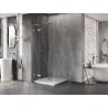 Mexen Lunar L Duo shower enclosure swing 120 x 120 cm, transparent, brushed nickel - 834L-120L-120P-97-00