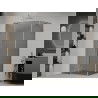 Mexen Roma hinged shower cubicle 70 x 100 cm, Graphite, Chrome - 854-070-100-01-40