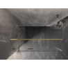 Mexen Lunar T pivot shower cabin left 110 x 80 cm, transparent, gold - 834T-110-080-50-00-L
