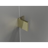 Mexen Lunar T pivot shower cabin left 110 x 80 cm, transparent, gold - 834T-110-080-50-00-L