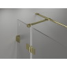 Mexen Lunar T pivot shower cabin left 110 x 80 cm, transparent, gold - 834T-110-080-50-00-L