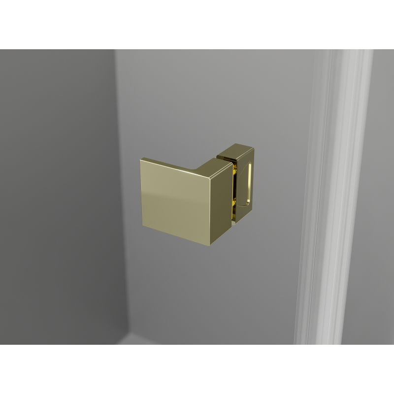 Mexen Lunar T left swing shower cabin 135 x 90 cm, transparent, gold - 834T-135-090-50-00-L