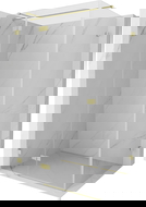 Mexen Lunar T shower enclosure, left hinged 120 x 80 cm, transparent, brushed gold - 834T-120-080-55-00-L