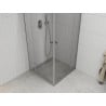 Mexen Roma Duo hinged shower cabin 80 x 80 cm, transparent, chrome - 854-080-080-02-00