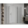 Mexen Roma Duo 90 x 90 cm Pivot Shower Enclosure, Transparent, Chrome - 854-090-090-02-00
