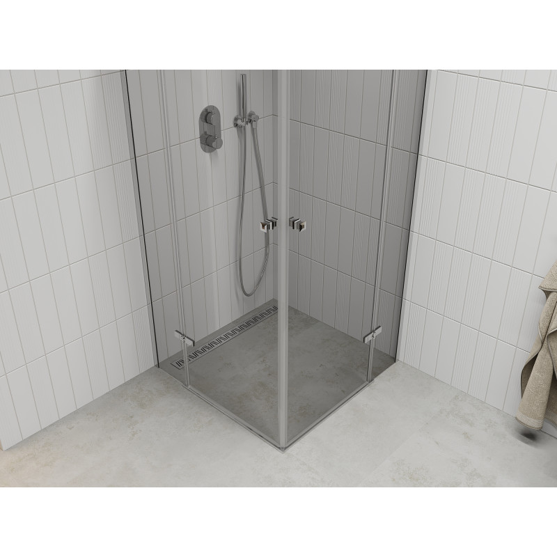 Mexen Roma Duo Shower Cabin Hinged 70 x 70 cm, Transparent, Chrome - 854-070-070-02-00