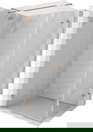 Mexen Lunar T shower enclosure hinged left 130 x 70 cm, transparent, brushed copper - 834T-130-070-65-00-L