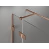 Mexen Lunar T Left Pivot Shower Enclosure 120 x 80 cm, Transparent, Brushed Copper - 834T-120-080-65-00-L