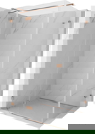 Mexen Lunar T left hinged shower cabin 140 x 80 cm, transparent, brushed copper - 834T-140-080-65-00-L