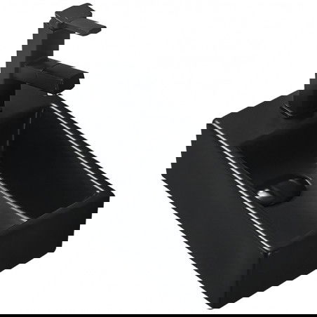 Mexen Inez right countertop washbasin 40 x 20 cm, black matte - 21484085R