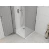 Mexen Roma pivot shower enclosure 90 x 90 cm, transparent, chrome + Flat tray - 854-090-090-01-00-4010