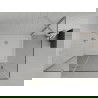Mexen Roma hinged shower cubicle 70 x 80 cm, Transparent, Chrome + shower tray Flat - 854-070-080-01-00-4010