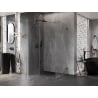Mexen Lunar T hinged shower cabin left 140 x 110 cm, transparent, brushed gun gray - 834T-140-110-66-00-L