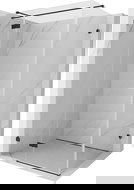 Mexen Lunar T left hinged shower cabin 125 x 70 cm, transparent, black - 834T-125-070-70-00-L