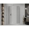 Mexen Roma Shower Enclosure Hinged 100 x 90 cm, Transparent, Chrome + Flat Tray - 854-100-090-01-00-4010