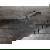 Mexen Lunar T shower cabin left-handed 125 x 100 cm, transparent, black - 834T-125-100-70-00-L