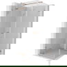 Mexen Lunar T shower cabin hinged left 110 x 110 cm, transparent, brushed copper - 834T-110-110-65-00-L