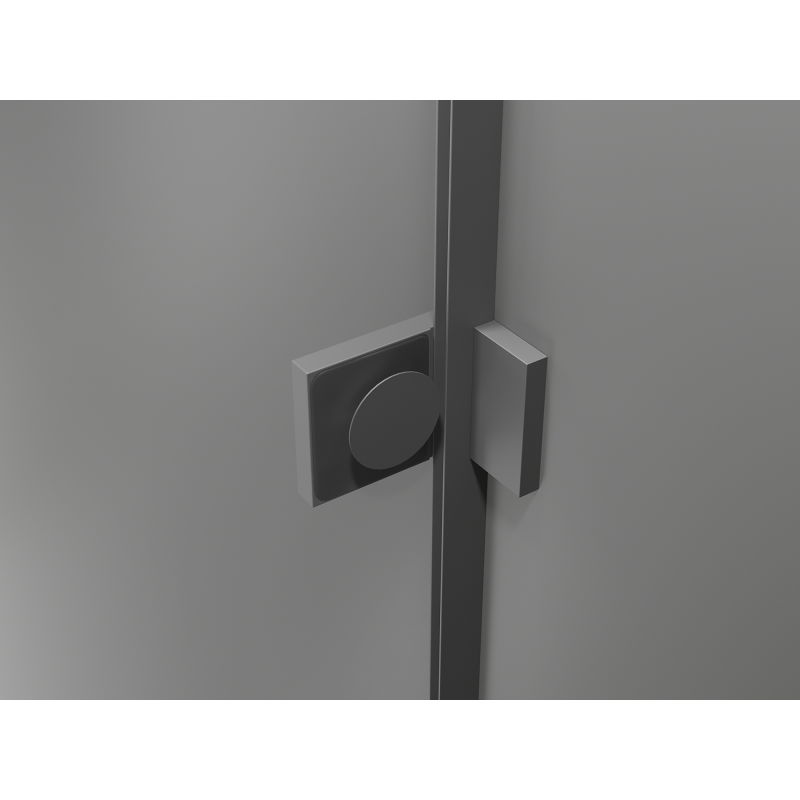 Mexen Lunar T left hinged shower cabin 125 x 110 cm, transparent, gun metal - 834T-125-110-95-00-L