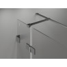 Mexen Lunar T left hinged shower enclosure 130 x 120 cm, transparent, gun metal - 834T-130-120-95-00-L