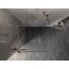 Mexen Lunar Hinged Shower Enclosure Left 70 x 70 cm, Transparent, Rose Gold - 834-070-070-60-00-L