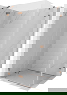 Mexen Lunar hinged shower cabin left 80 x 70 cm, transparent, rose gold - 834-080-070-60-00-L