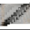 Mexen Roma Duo hinged shower cubicle 70 x 70 cm, Transparent, Chrome + shower tray Flat - 854-070-070-01-02-4010