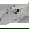 Mexen Roma Duo hinged shower cubicle 90 x 90 cm, Transparent, Chrome + shower tray Flat - 854-090-090-01-02-4010