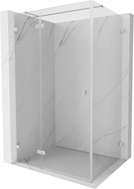 Mexen Lunar T left-hinged shower cabin 130 x 120 cm, transparent, brushed nickel - 834T-130-120-97-00-L