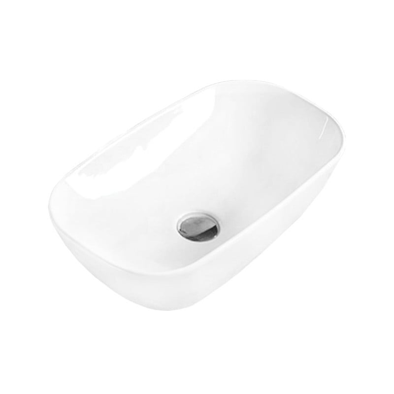 Mexen Klara countertop washbasin 46 x 23 cm, White - 21564600
