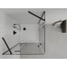 Mexen Roma Duo Hinged Shower Cabin 100 x 100 cm, Transparent, Black + Flat Tray - 854-100-100-70-02-4010B