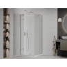 Mexen Roma hinged shower cabin 90 x 90 cm, transparent, chrome + Flat tray - 854-090-090-01-00-4010