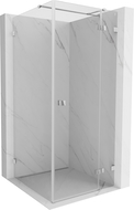 Mexen Lunar T pivot shower enclosure right 110 x 110 cm, transparent, chrome - 834T-110-110-01-00-P