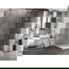 Mexen Lunar T Right-Side Swing Shower Enclosure 110 x 110 cm, Clear, Chrome - 834T-110-110-01-00-P
