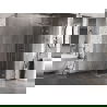 Mexen Lunar T Right-Side Swing Shower Enclosure 110 x 110 cm, Clear, Chrome - 834T-110-110-01-00-P