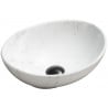 Mexen Elza countertop sink 40 x 33 cm, white stone - 21014092