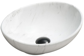 Mexen Elza countertop washbasin 40 x 33 cm, White stone - 21014092