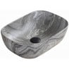 Mexen Rita above-counter washbasin 45 x 32 cm, gray stone - 21084593