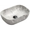 Mexen Rita countertop basin 45 x 32 cm, grey stone - 21084598